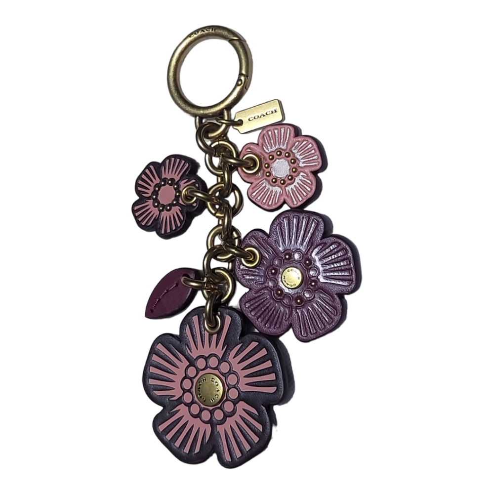 COACH | Tea Rose Cluster Bag Charm